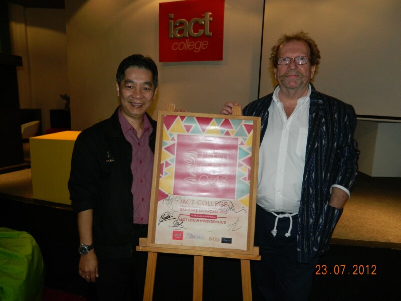 With Prof Peter de Deckker from the With Prof Peter de Deckker from the