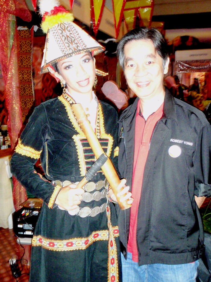 WIth a dancer from Sarawak