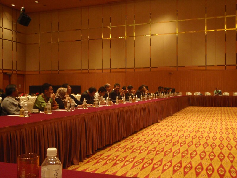 Judges at the briefing session Judges at the briefing session