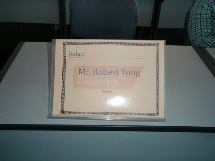 Judge plate Judge plate