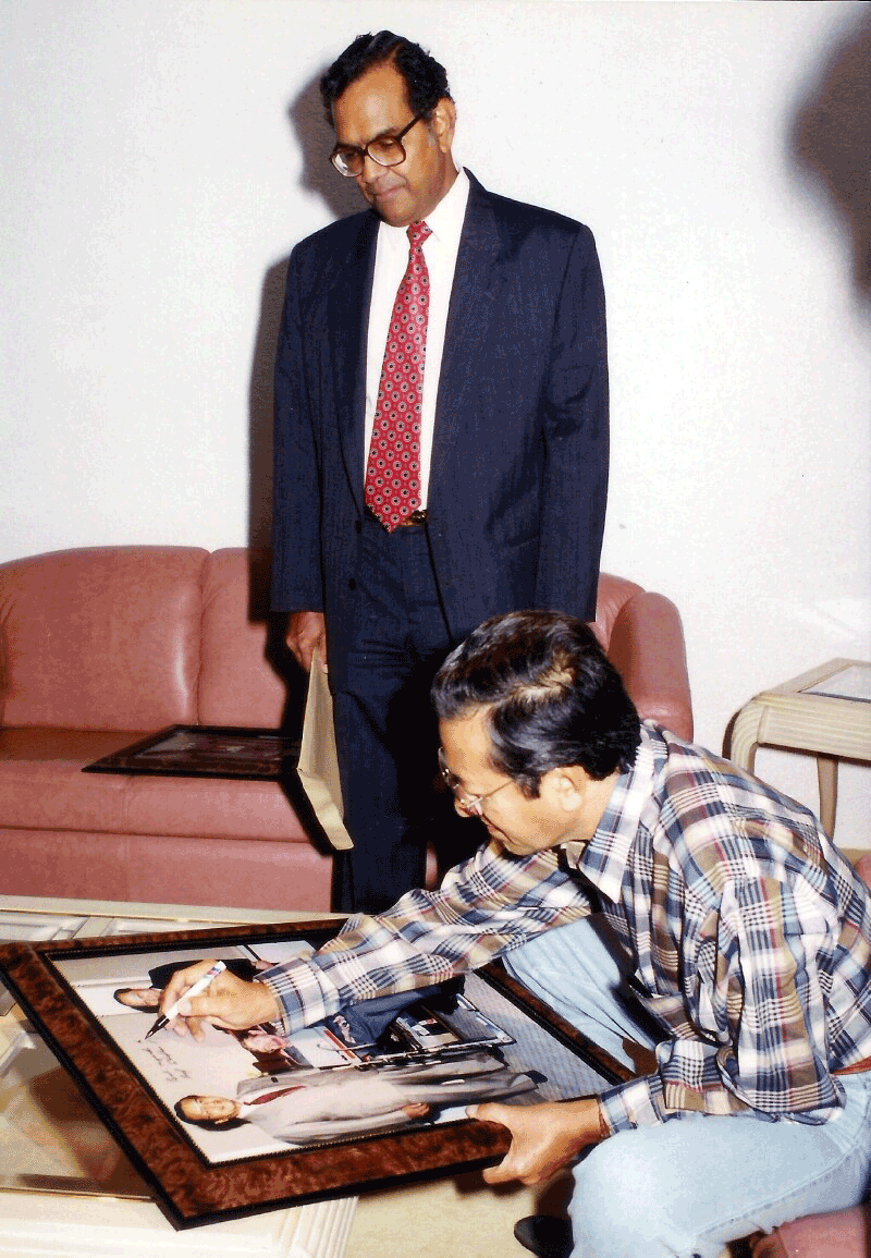 Dr. Mahathir and Dato Kandan