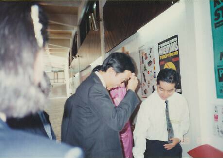 Tan Sri Koh Tsu Koon at my booth Tan Sri Koh Tsu Koon at my booth
